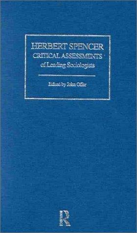 Cover for Herbert Spencer