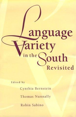Cover for Language variety in the South revisited