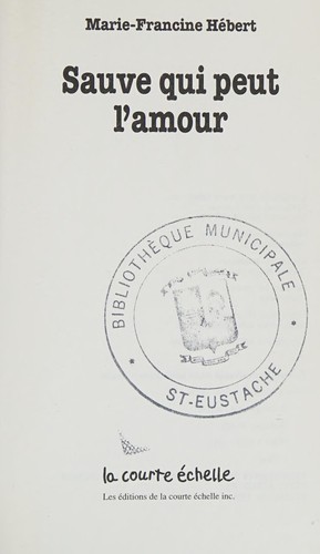 Cover for Sauve qui peut l'amour