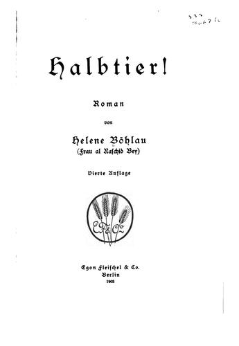 Cover for Halbtier!: Roman