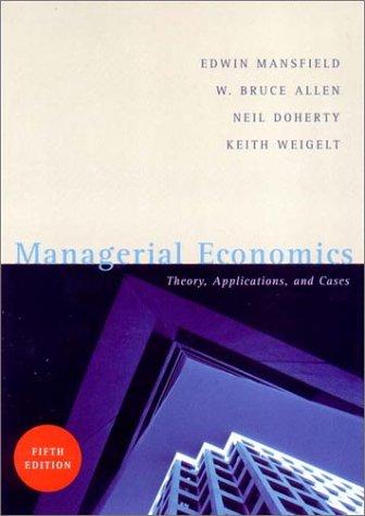 Cover for Managerial Economics (5th Edition)