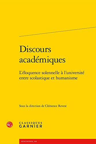 Cover for Discours Academiques