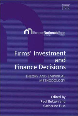 Cover for Firms' investment and finance decisions