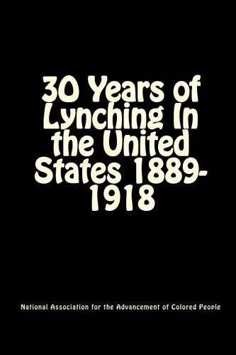 Cover for 30 Years of Lynching
