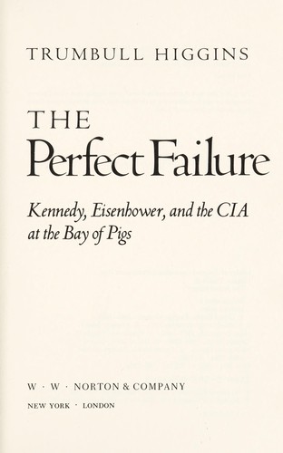 Cover for The perfect failure