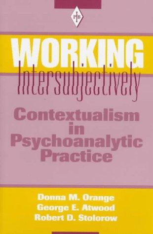 Cover for Working intersubjectively