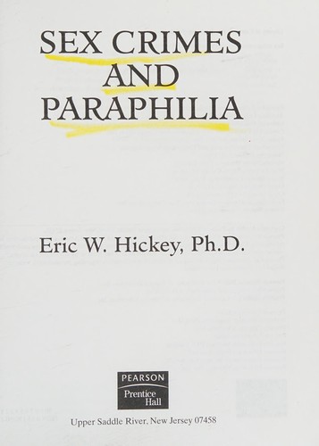 Cover for Sex crimes and paraphilia