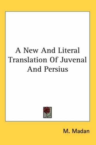 Cover for A New And Literal Translation of Juvenal And Persius
