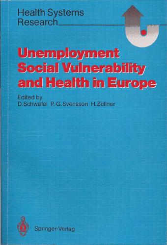 Cover for Unemployment, social vulnerability, and health in Europe