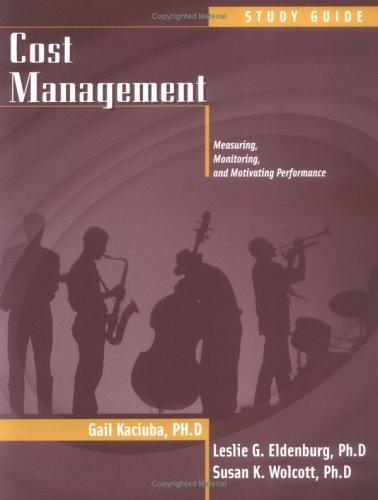 Cover for Cost Management, Problem Solving Guide