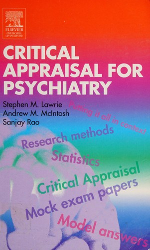 Cover for Critical appraisal for psychiatry