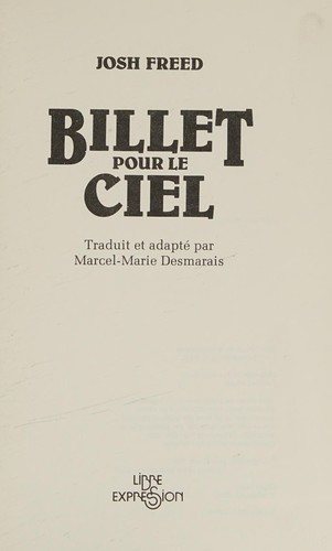 Cover for Billet pour le ciel