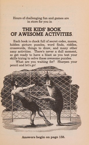 Cover for The Kids' Book of Awesome Activities (Volume 15)