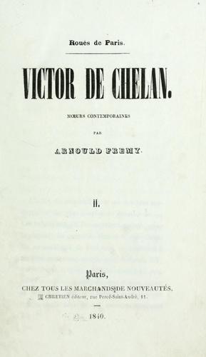 Cover for Victor de Chelan