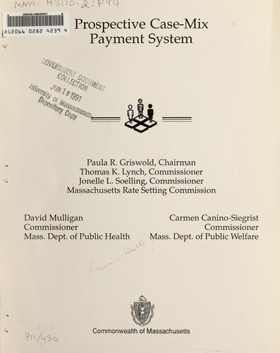 Cover for Prospective case-mix payment system