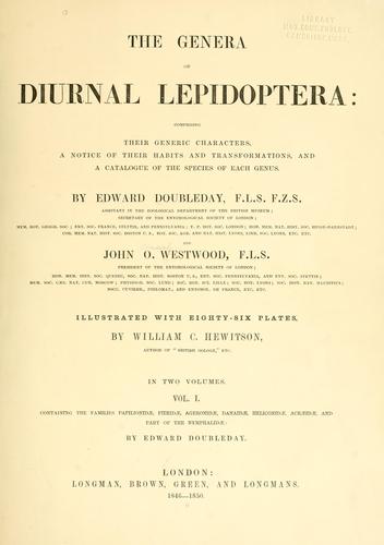 Cover for genera of diurnal lepidoptera