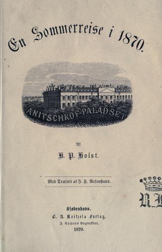 Cover for sommerreise i 1870