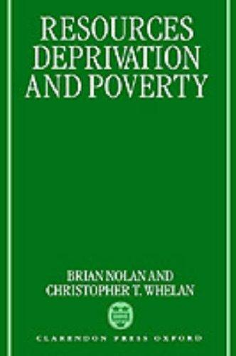 Cover for Resources, deprivation, and poverty