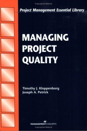 Cover for Managing Project Quality (Project Management Essential Library) (Project Management Essential Library)