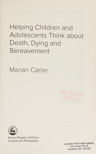Cover for Helping Children Understand Death