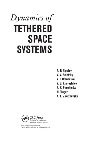 Cover for Dynamics of tethered space systems