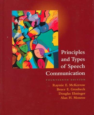 Cover for Principles and Types of Speech Communication (14th Edition)
