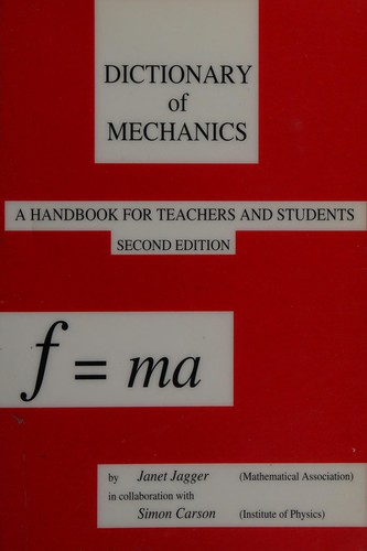 Cover for Dictionary of mechanics
