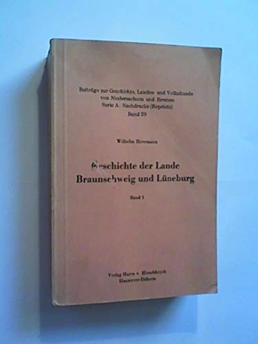 Cover for Geschichte der Lande Braunschweig und Lüneburg