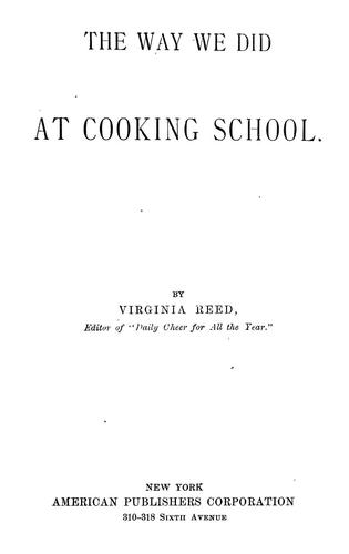 Cover for The way we did at cooking school