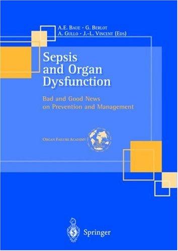 Cover for Sepsis and organ dysfunction