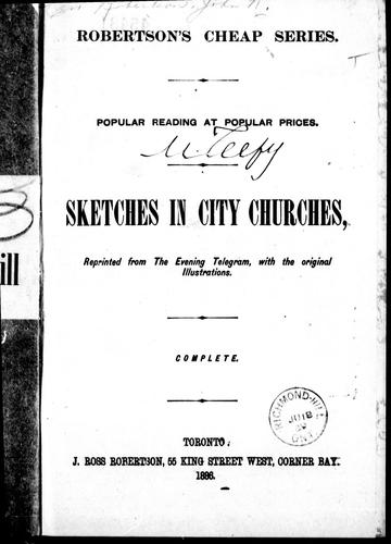 Cover for Sketches in city churches