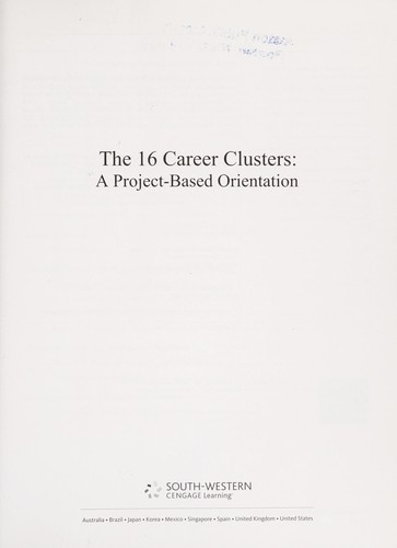Cover for The 16 career clusters