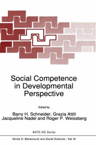 Cover for Social Competence in Developmental Perspective (NATO Science Series D: (closed))