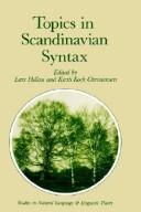 Cover for Topics in Scandinavian syntax