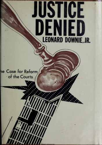 Cover for Justice denied