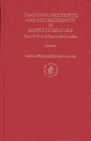 Cover for Tradition, Modernity, and Postmodernity in Arabic Literature