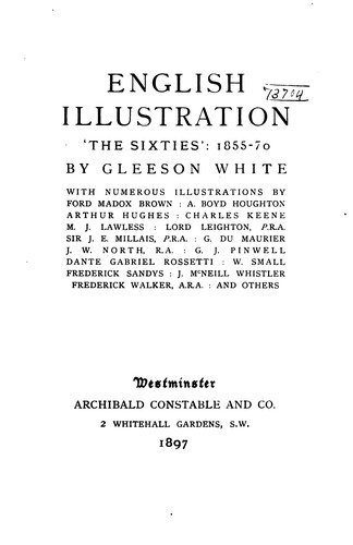 Cover for English illustration, the sixties: 1855-70