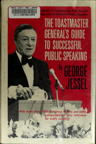 Cover for The toastmaster general's guide to successful public speaking