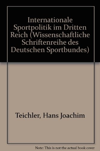 Cover for Internationale Sportpolitik im Dritten Reich