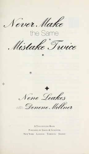 Cover for Never make the same mistake twice