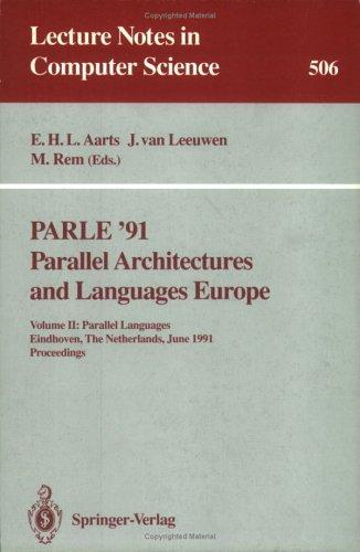 Cover for Parle '91. Parallel Architectures and Languages Europe: Volume II