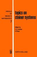 Cover for Topics on Steiner systems