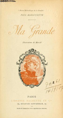 Cover for Ma grande.