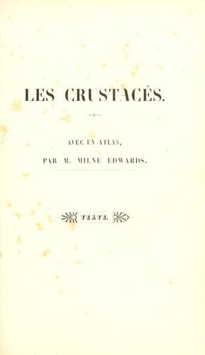 Cover for Crustacés