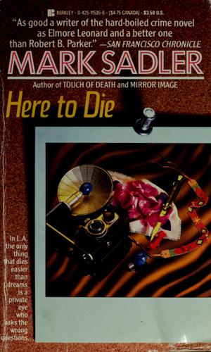 Cover for Here to die