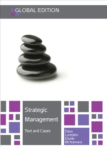 Cover for Strategic Management: Texts and Cases