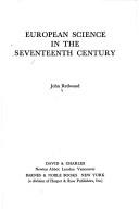 Cover for European science in the seventeenth century