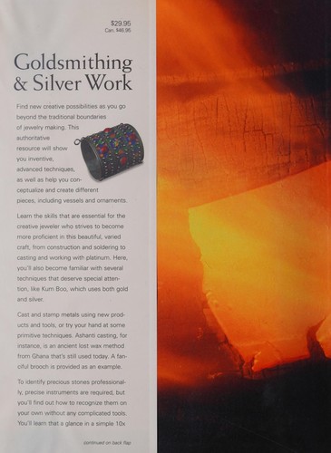 Cover for Goldsmithing & silver work
