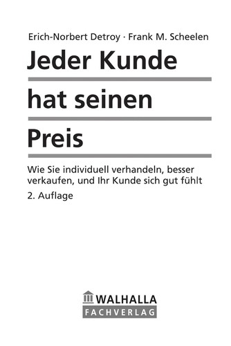 Cover for Jeder Kunde hat seinen Preis