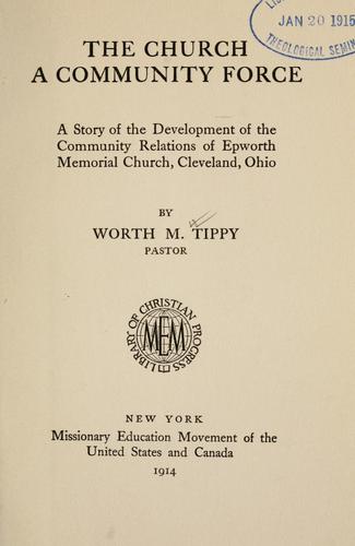 Cover for The church, a community force